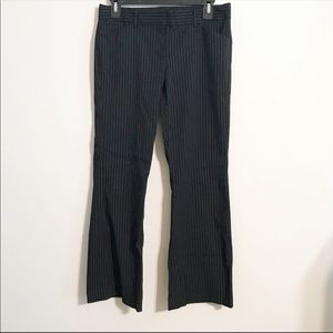 Express Editor Stripes Straight Leg Career Pants